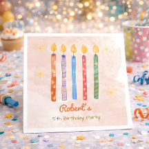 5キャンドルキッズ5誕生日