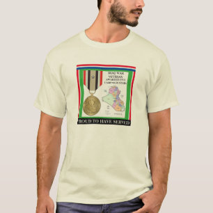 5キャンペーンスターイラク戦争退役軍人 Tシャツ