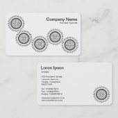 5ギア – 白黒 名刺 (正面/裏面)