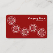 5ギア- Ruby Red – グレーバック 名刺 (正面)