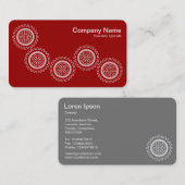 5ギア- Ruby Red – グレーバック 名刺 (正面/裏面)