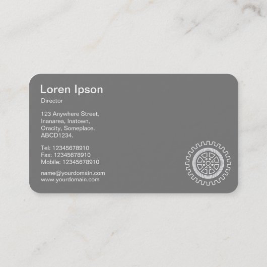 5ギア- Ruby Red – グレーバック 名刺 (裏面)