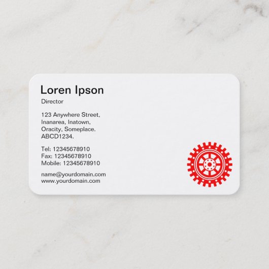 5ギアII – 赤と黒 名刺 (裏面)