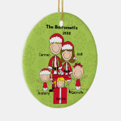 5クリスマスの雪片のオーナメントの棒の系列 セラミックオーナメント (右)