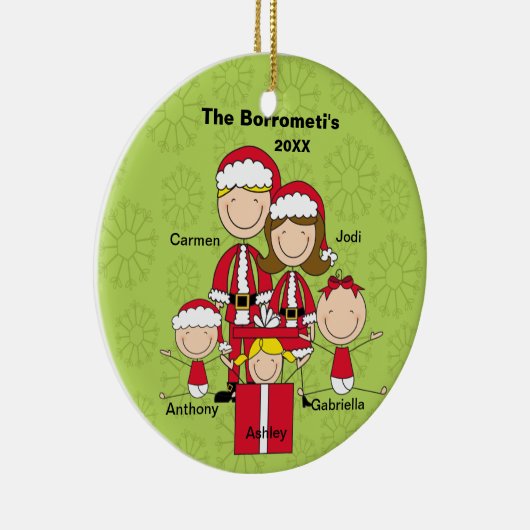 5クリスマスの雪片のオーナメントの棒の系列 セラミックオーナメント (右)