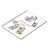 5クリスマス子猫 ノートブック (左側)