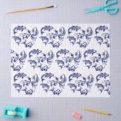 5コイフィッシュカルプDIYカラーズブルー 薄葉紙 (クラフト)