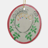 5ゴールデンリングや輪クリスマスオーナメント セラミックオーナメント (左)