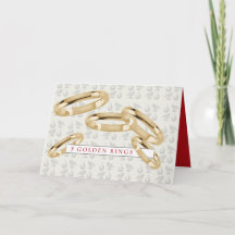 5ゴールデンリングや輪グリーティングカード