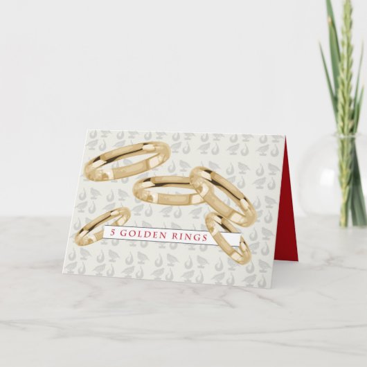 5ゴールデンリングや輪グリーティングカード シーズンカード (正面)