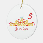 5ゴールデンリングや輪 セラミックオーナメント (左)