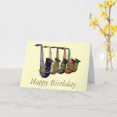 5サックスカラフルフォネスカード カード (黄色い花)