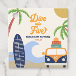 5サーフボード5thバースデーパーティーにダイビング フェイバータグ