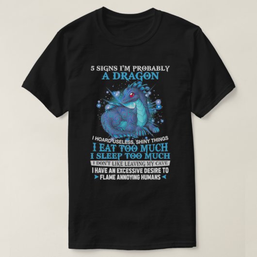 5シンボルや象徴は多分龍 Tシャツ (デザイン正面)