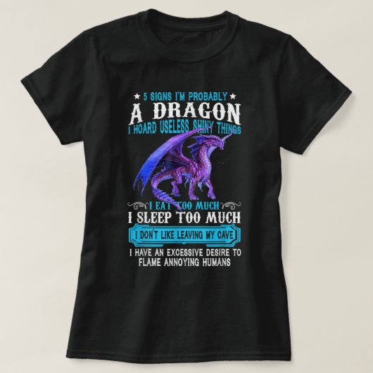 5シンボルや象徴ドラゴンラバーズギフトかな Tシャツ (デザイン正面)