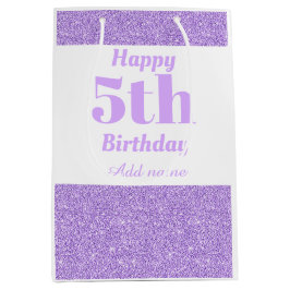 5スタイリッシュ歳の誕生日抱き枕 ミディアムペーパーバッグ