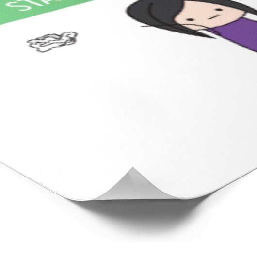 5ステージのデザイナーサグポスター ポスター (角)