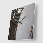 5ストリングバンジョウォールクロック スクエア壁時計 (傾斜)