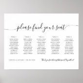 5テーブルモダン席の座席表を検索 ポスター (正面)