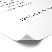 5テーブル私たちお気に入りのの人の座席図プラン ポスター (角)