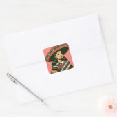 5デマヨフィエスタレトロサラプパーティーフェイブ スクエアシール (封筒)