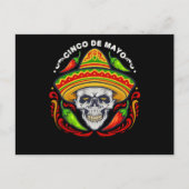 5デマヨメキシコ砂糖スカル、シンコデマヨスカル ポストカード (正面)