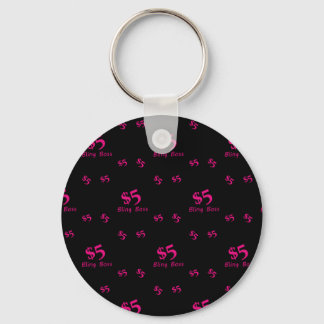 5ドルきらきら光るボス キーホルダー