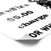 5ドルの仕打ち料金 フォトプリント (角)