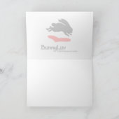 5ドル紙幣を特色にするBunnyLuvの挨拶状 カード (内部)