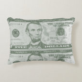 5ドル紙幣ピロー アクセントクッション (正面)
