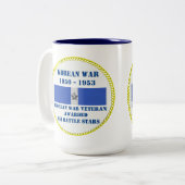 5バトルスターズ韓国戦争退役軍人 ツートーンマグカップ (正面左)