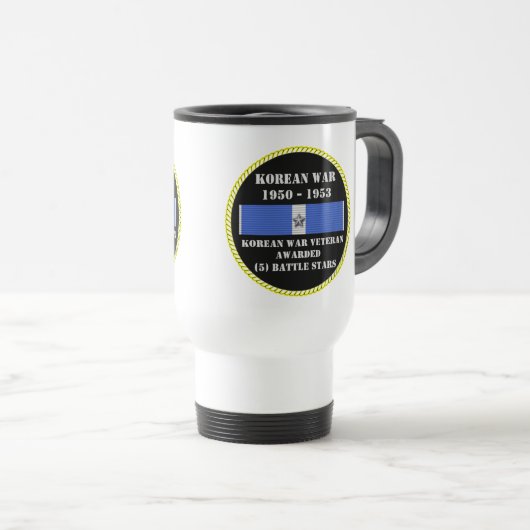 5バトルスターズ韓国戦争退役軍人 トラベルマグ (正面右)