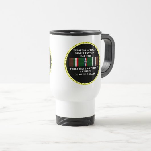 5バトルスター/第二次世界大戦退役軍人 トラベルマグ (正面右)