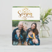 5パーソナライズされたフォト感謝していホリデーカードのシーズン シーズンカード (スタンド正面)