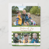 5パーソナライズされたフォト感謝していホリデーカードのシーズン シーズンカード (裏面)