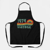 5パーソナライズされたヴィンテージ50歳の誕生日パーティー エプロン (正面)