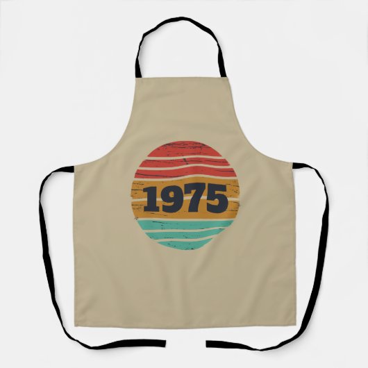 5パーソナライズされたヴィンテージ50歳の誕生日パーティー エプロン (正面)