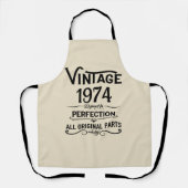 5パーソナライズされたヴィンテージ50歳の誕生日パーティー エプロン (正面)