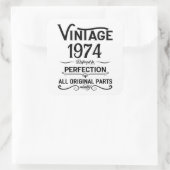 5パーソナライズされたヴィンテージ50歳の誕生日パーティー スクエアシール (バッグ)