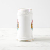 5パーソナライズされたヴィンテージ50歳の誕生日パーティー ビールジョッキ (中央)