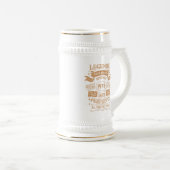 5パーソナライズされたヴィンテージ50歳の誕生日パーティー ビールジョッキ (正面右)