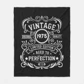 5パーソナライズされたヴィンテージ50歳の誕生日パーティー フリースブランケット (正面)