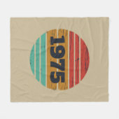 5パーソナライズされたヴィンテージ50歳の誕生日パーティー フリースブランケット (正面(横))