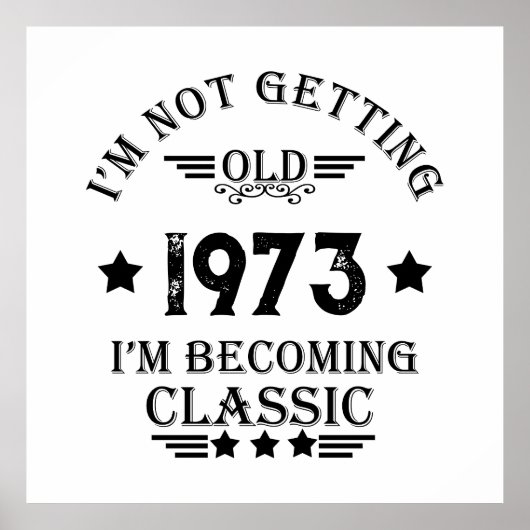 5パーソナライズされたヴィンテージ50歳の誕生日パーティー ポスター (正面)