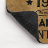 5パーソナライズされたヴィンテージ50歳の誕生日パーティー マウスパッド (コーナー)