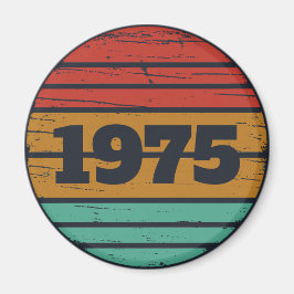 5パーソナライズされたヴィンテージ50歳の誕生日パーティー マグネット