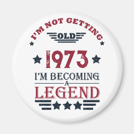 5パーソナライズされたヴィンテージ50歳の誕生日パーティー マグネット