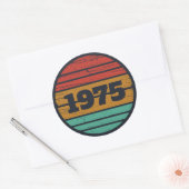 5パーソナライズされたヴィンテージ50歳の誕生日パーティー ラウンドシール (封筒)