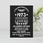 5パーソナライズされたヴィンテージ50歳の誕生日パーティー 招待状 (スタンド正面)