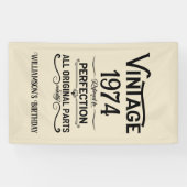 5パーソナライズされたヴィンテージ50歳の誕生日パーティー 横断幕 (横)